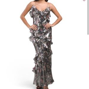 PROM LoveShackFancy Rialto Floral Silk Lamé Maxi Dress several sizes NWT